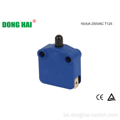 Ход клавішы націскнога перамыкача сіняга колеру